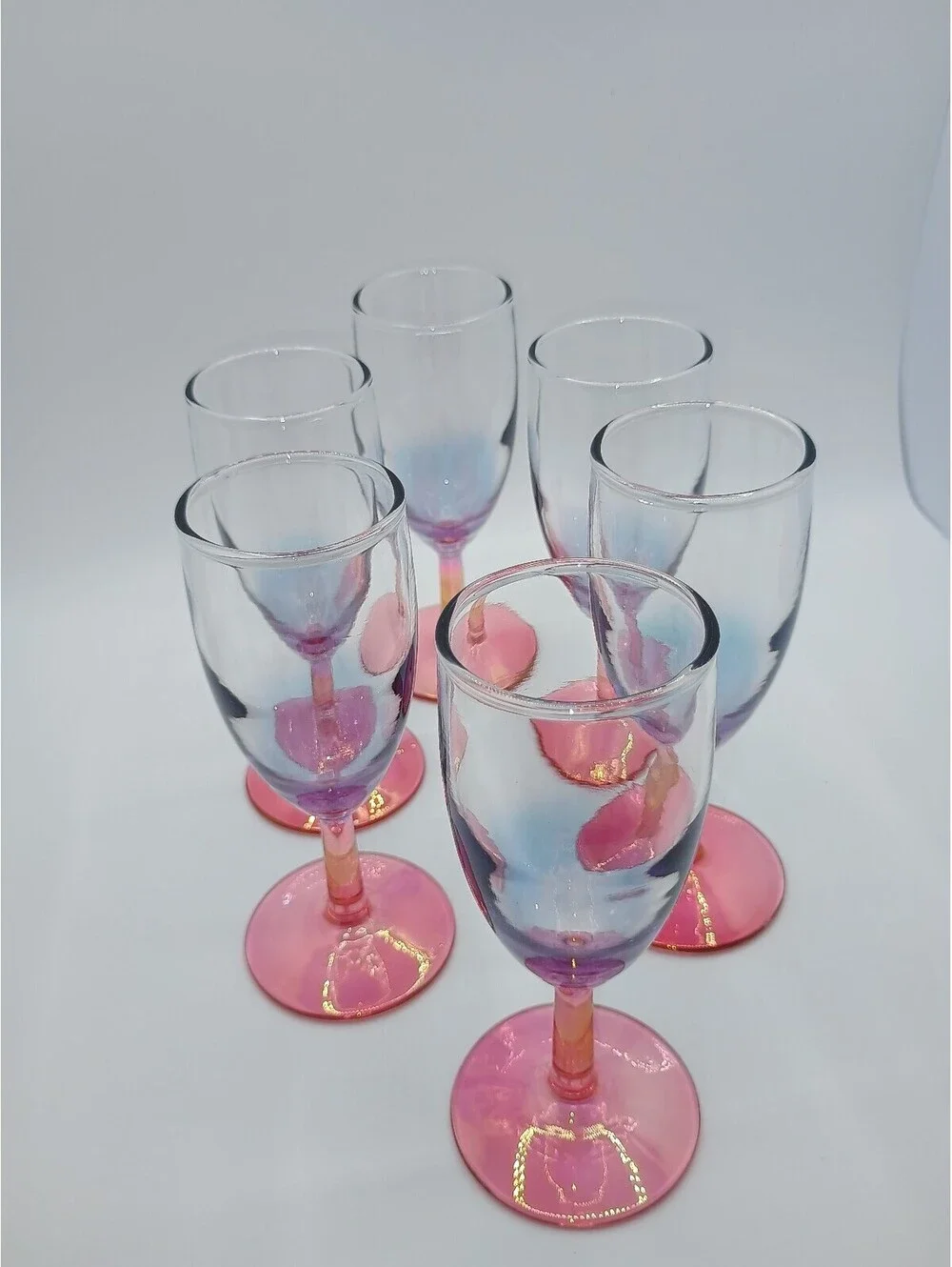 Vintage 1956 Nocturne Wine Glasses by Anchor Hocking - Set of 6 with box